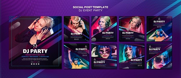 Dj party woman with ...