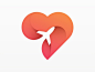 Love travel gradient logo gradient logo design plane illustration branding icon vector travel air plane love heart yp © yoga perdana logo