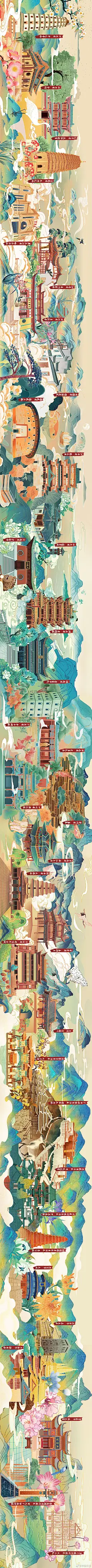 【#中国各省绝美古建筑图鉴#】#雪化之后的古建筑长啥样#“红墙白雪琉璃瓦，雪中古城美如画”。前段时间，一场雪让各地古楼美景刷了屏。雪化之后，这些经历过时间沉淀、镌刻着文化故事的古建筑依旧惊艳。中国日报选取我国34个省级行政区的代表性建筑，将其置于笔尖，绘于纸上，带你感受蕴含在背后的时间 ​​​​...展开全文c