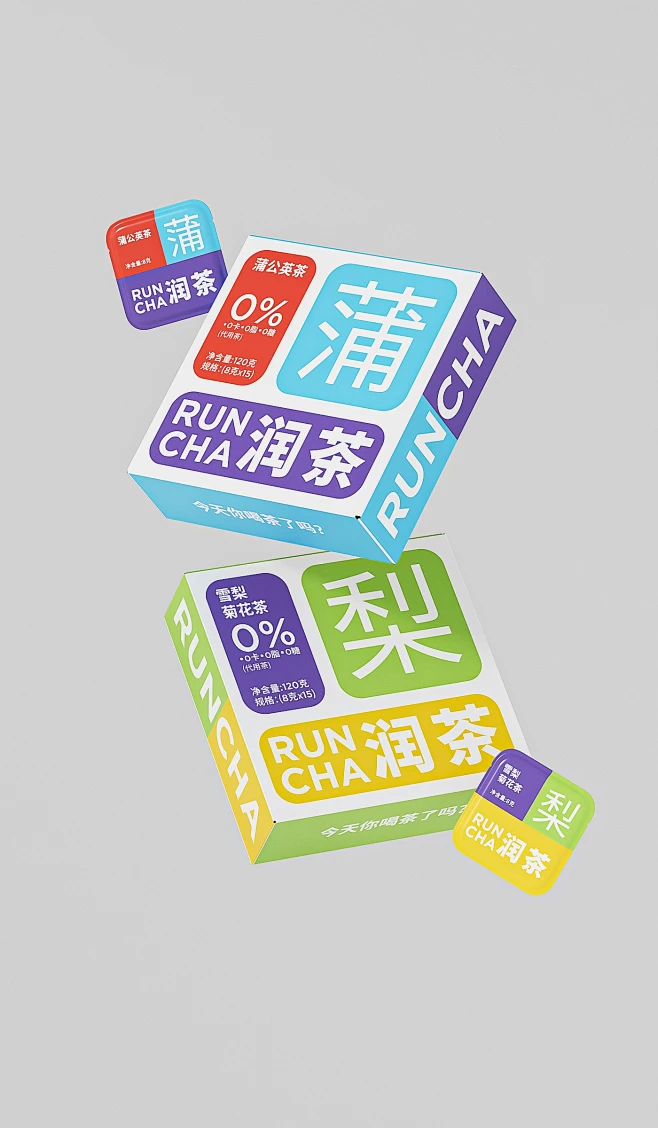 润茶RUNCHA包装设计｜茶叶包装-古田路9号-品牌创意/版权保护平台-花瓣网