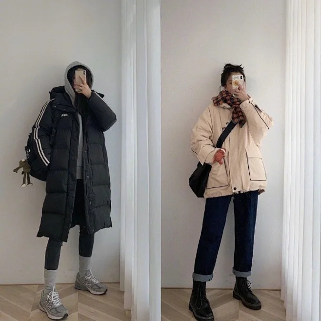 来自微博：人气女王穿搭 18套超实用的冬季保暖系穿搭，照着穿就好啦~ #冬季穿搭# 图片_日常穿搭-各职业-常服图片素材-花瓣网
