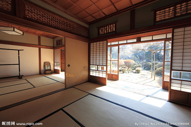 日式装修建筑室内