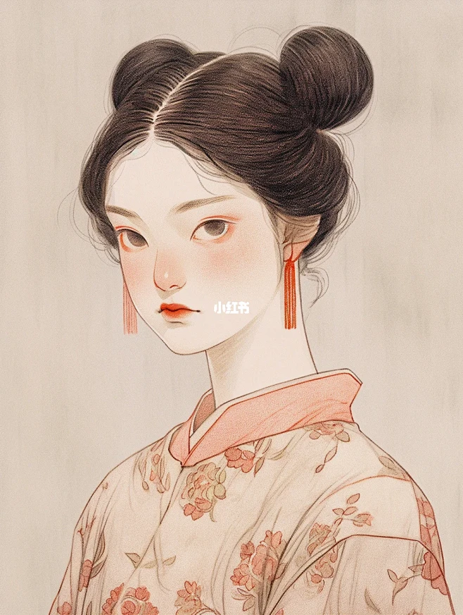 国风汉服｜唐代仕女妆造插画肖像【附咒语】