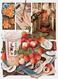 分镜插画|夏日荔枝