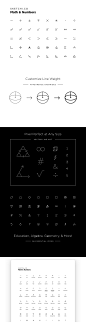 数学数字图标套装下载[Ai,Sketch]  