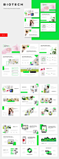 PPT | 夏季清爽清新原谅绿科研研究植物幻灯片 