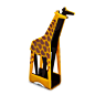 MOMA长颈鹿创意动物造型书挡书立文件收纳名片架时尚桌面文具摆件-淘宝网