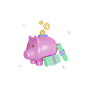 Piggy Bank 3D Illustration