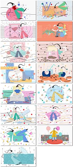 天使不会飞2017采集到插画及包装