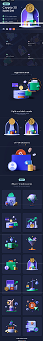 Ether: Crypto 3D Icon Set on Behance