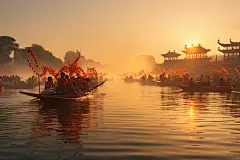 端午节中国文化赛龙舟摄影照片