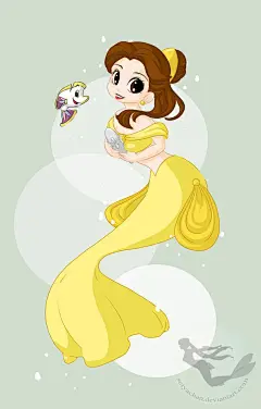 美人鱼 动漫 卡通 唯美