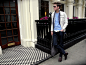 Martin Hansson - Swedish Fashion Week Bag, Daniel Wellington Watches, Jofama Jacket, Zara Knitwear, Yves Saint Laurent Scarf, Cos Jeans, Wolsey Shirt, Whyred Loafers - NEW BOND STREET