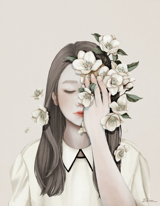 韩国画师Ensee 插画作品
