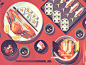 Japanese Food : Japanese food illustrations