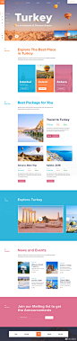 旅游，网站(官网)，网页设计，排版