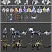 游戏美术素材 中国风仙侠角色人物怪物武器翅膀宠物3D模型3dmax源文件 CG原画参考设定