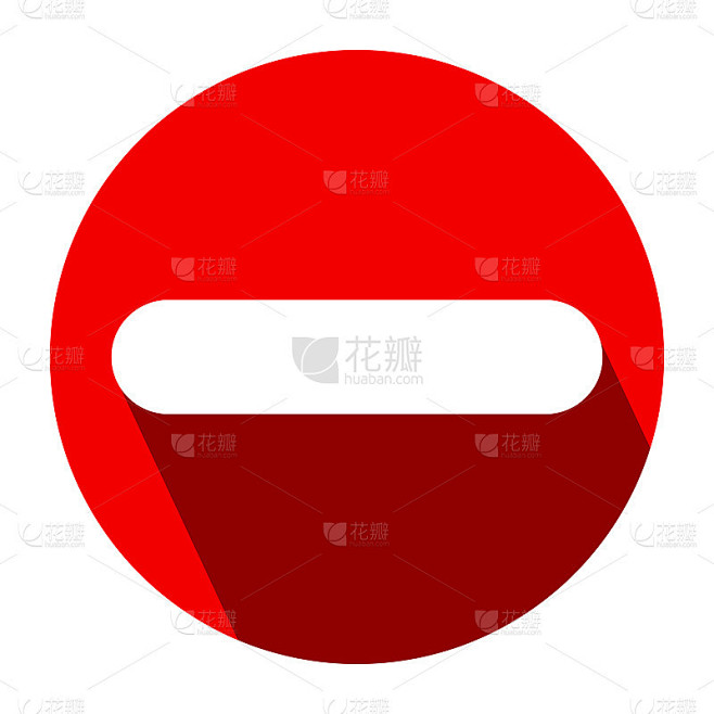 减号图标，圆形按钮。向量EPS10
