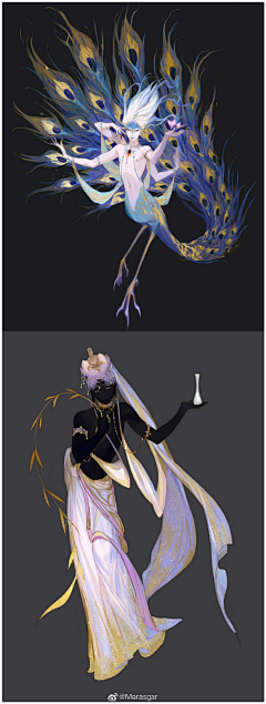 漫秋秋^o^采集到原画设计-女