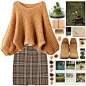A fashion look from November 2015 featuring short sweater, plaid skirt and suede bootie. Browse and shop related looks.