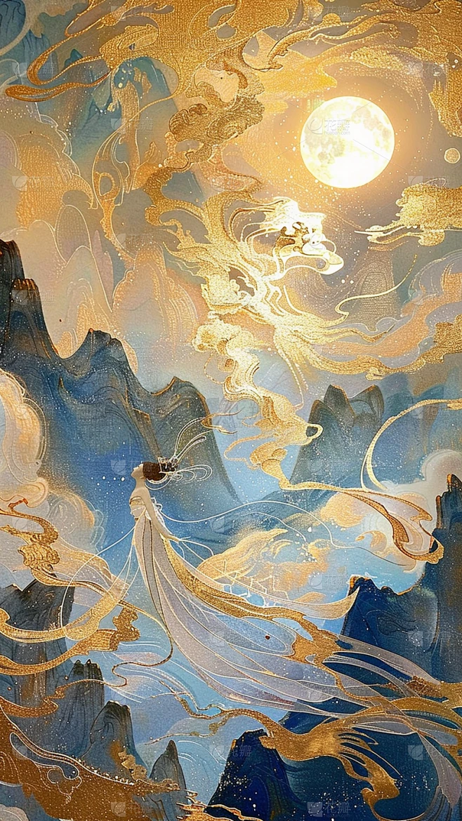 中国风通用敦煌场景沙漠太阳山脉图片素材素材-花瓣网