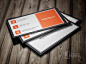 Orangey Metro Style Business Card Template - design business cards