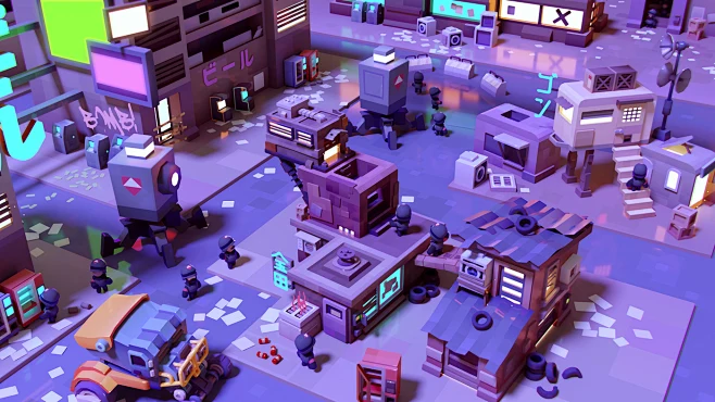 Cyberpunk Game Visdev-花瓣网