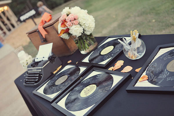 vinyl album wedding ...