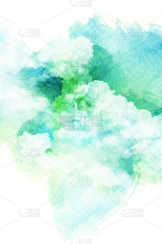 绘画插图,云,水彩画,垂直画幅,天空,美...