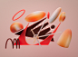 abrstract CGI contemporary design geometric gradients illustrations modern