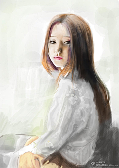 云间思采集到插画素材之女孩
