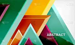 技术未来几何3d形状，最小抽象背景