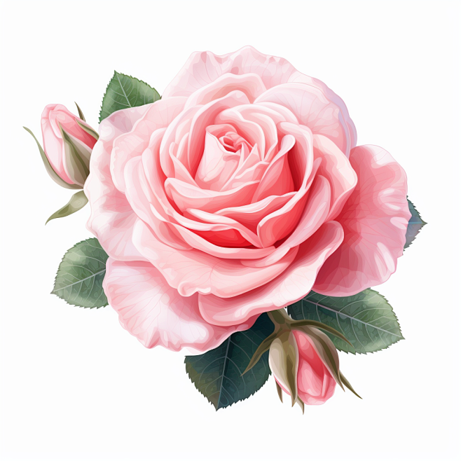 Pink rose flower wal...