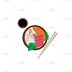 寿司,食品,餐馆,日本,生鱼片,插画,一个物体,传统,菜单,清新