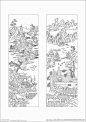 山水线条图