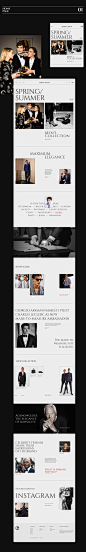 e-commerce Interface Responsive ui design UI/UX ux Webdesign Website armani shop