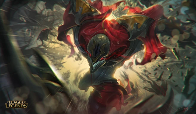 Zed - The Shadow, Jun Seong Park : Zed splash fan art for League of ...
