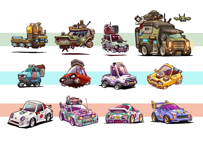 cartoon concept stylized concept art sketch Cartoons-花瓣网