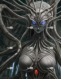 Ai产生的 外星人 飞碟 恐惧 科幻小说 生物 触手 恐怖