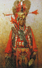 旅美画家 <wbr>Z.S.LIANG <wbr>和他的印第安人油画