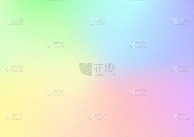 彩虹渐变背景矢量插图。