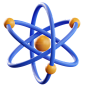 原子分子科学3D图标