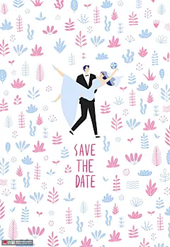 纪念日 浪漫新婚 秋日主题 婚礼插图插画设计PSD tid288t000709_300d 人物插画 情侣插画