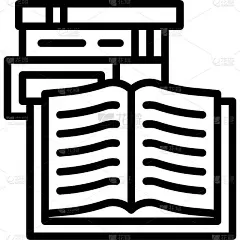 书籍图标，超市和购物中心相关矢量