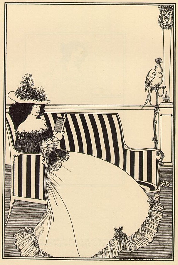 英国天才插画家奥博利·比亚兹莱的黑白世界...