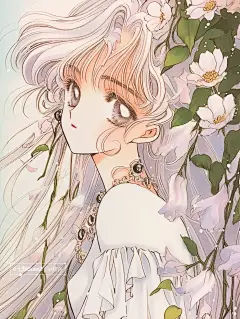 经典漫画风 | 少女的回眸 - 小红书