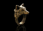Wolf Ring, Jared Haley : Wolf Ring sculpted in Zbrush