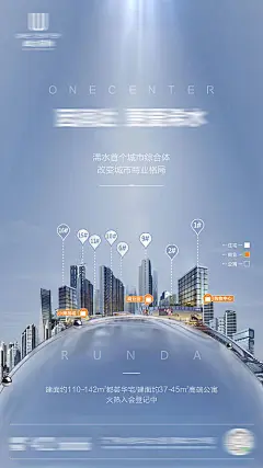 海报 地产  商业  阶段性  城市 繁华 创意