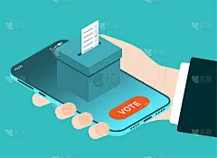 he has the concept of online voting with a phone i