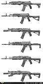 Call of Duty Black Ops 4 Weapon Concept KN-57 and full attachment kit